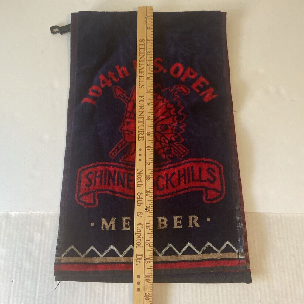 104th U.S. Open Shinnecock Hills Member Golf Towel  /  Red And Blue - Picture 4 of 9